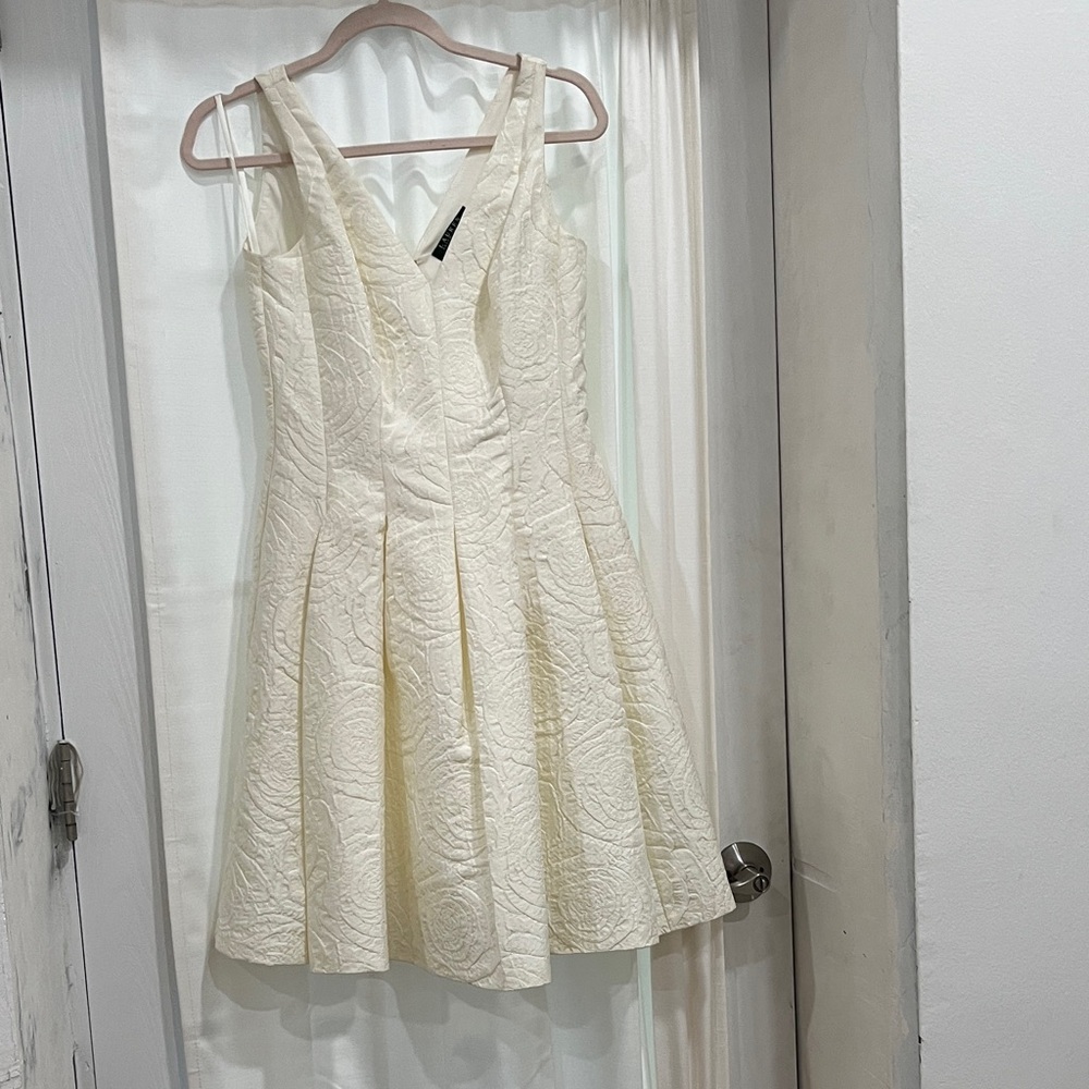 Lauren Ralph Lauren Cream Midi Dress